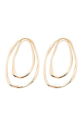 Forever21 Layered Wavy Drop Earrings