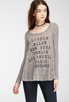 Forever21 Cities Graphic Trapeze Top