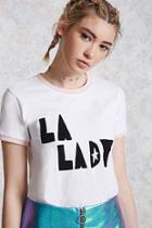 Forever21 La Lady Graphic Ringer Tee