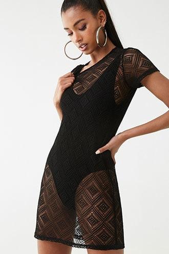 Forever21 Open-knit Mini Dress