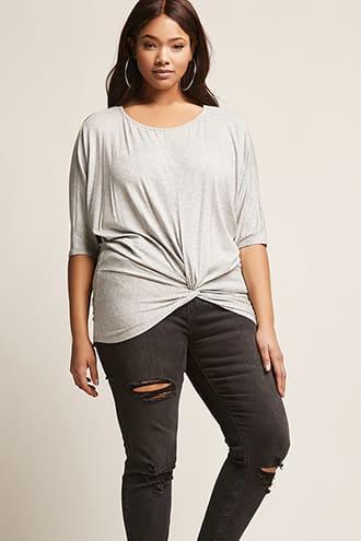 Forever21 Plus Size Twist-front Tunic
