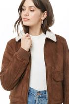 Forever21 Levis Faux Shearling-lined Zip Jacket