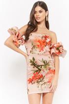 Forever21 Floral Off-the-shoulder Homecoming Dress