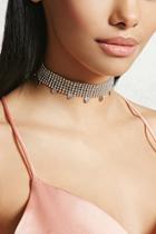 Forever21 Beaded Chainmail Charm Choker