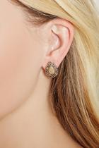 Forever21 Ornate Almond-shaped Studs