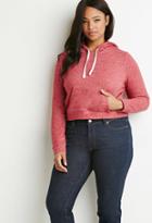 Forever21 Plus Women's  Contrast-lined Drawstring Hoodie