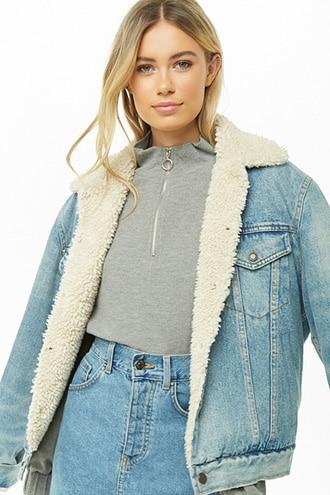 Forever21 Pull-ring Waffle Knit Top