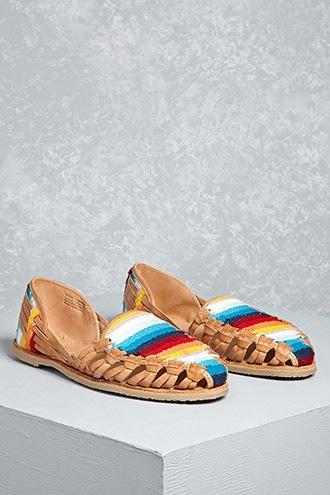 Forever21 Sbicca Leather Huarache Sandals