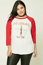 Forever21 Plus Size Def Leppard Band Tee