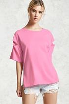 Forever21 Contemporary Cutout Tee