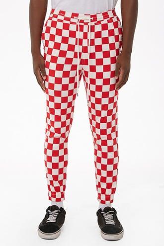Forever21 Elwood Twill Checkered Joggers