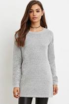 Forever21 Longline Marled Knit Sweater