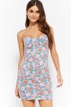 Forever21 Motel Floral Bustier Bodycon Dress