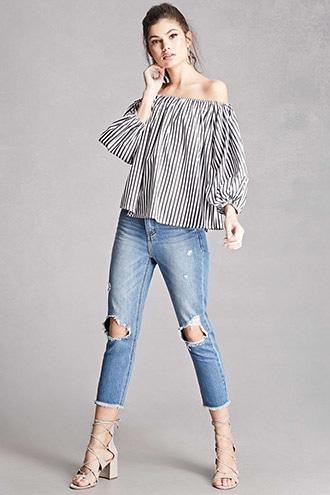 Forever21 Momokrom Distressed Ankle Jeans