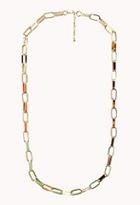 Forever21 Candy-colored Box Chain Necklace