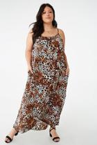 Forever21 Plus Size Leopard Print Cami Maxi Dress