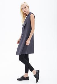 Forever21 Draped Crepe Woven Vest