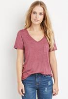 Forever21 V-neck Pocket Tee
