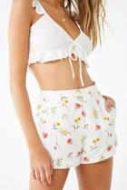 Forever21 Floral High-rise Shorts