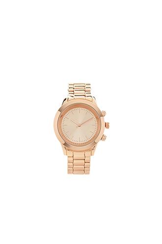 Forever21 Rose Gold High-polish Analog Watch