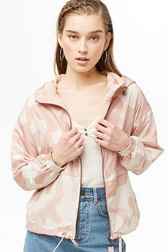 Forever21 Camo Drawstring Windbreaker