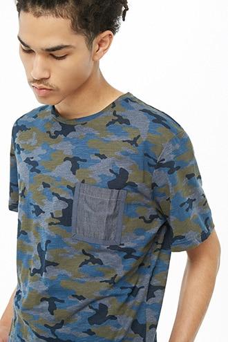 Forever21 Smash Camo Print Tee