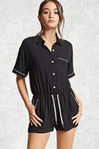 Forever21 Contrast Trim Romper