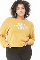 Forever21 Plus Size Babes Supporting Babes Sweatshirt