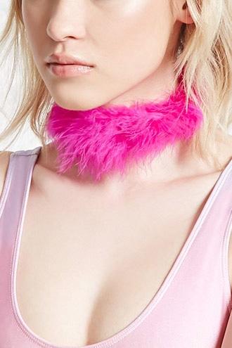 Forever21 Faux Feather Choker