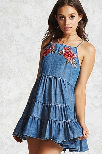 Forever21 Chambray Mini Dress