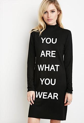Forever21 You Are What You Wear Dress