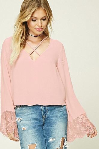 Love21 Women's  Contemporary Strappy-front Top