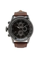 21 Men Brown & Black Men Chronograph Watch