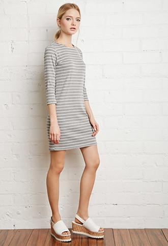 Forever21 Ribbed Stripe Dress