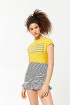 Forever21 Striped French Terry Skirt