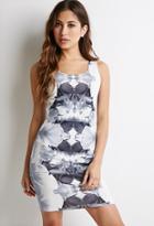 Forever21 Abstract Mirrored Print Dress
