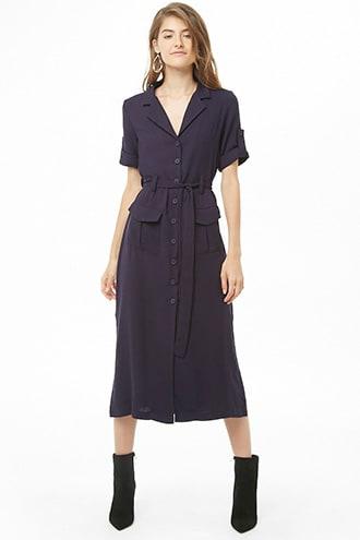 Forever21 Cargo Shirt Dress