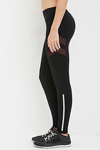 Forever21 Active Chevron-paneled Leggings