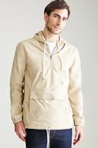 Forever21 Hooded Cotton Canvas Anorak