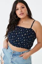 Forever21 Plus Size Floral Print Cropped Cami