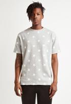 21 Men Star Print French Terry Tee