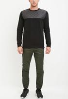 21 Men Men's  Coated Chino Joggers (olive)