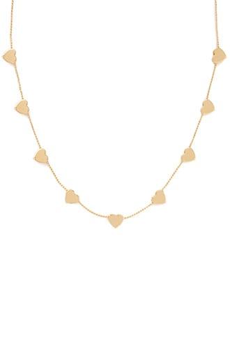 Forever21 Heart Charm Chain Necklace