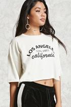 Forever21 Los Angeles Cropped Pullover