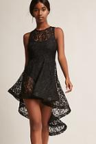 Forever21 Sheer High-low Lace Dress