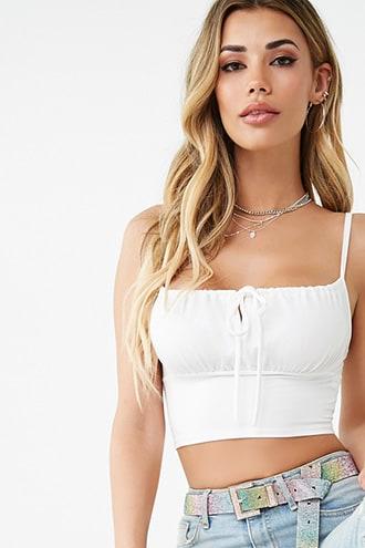 Forever21 Self-tie Cropped Cami