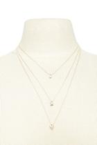 Forever21 Layered Rhinestone Neckalce