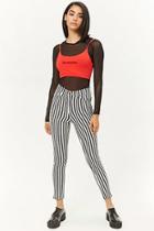 Forever21 Striped High-waist Pants