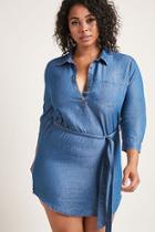 Forever21 Plus Size Chambray Shirt Dress