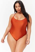 Forever21 Plus Size Crisscross One-piece Swimsuit